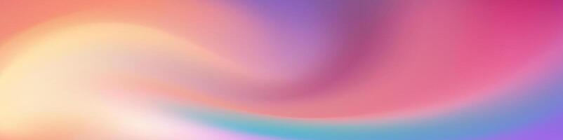Add a modern touch with this smooth purple, pink, and yellow abstract mesh blur banner. Ideal for brochures and social media posts vector