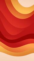 Visually striking vertical abstract gradient wave background showcasing a sophisticated blend of orange and red hues, ideal for creating impactful digital and print designs across various platforms vector