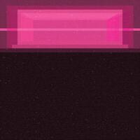 Shocking pink geometric abstract shapes illustrations with risograph effect. Vivid retro square card template with blank space for social media, flyers, decor and promotional products. vector