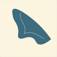 Abstract illustrative flat handraw element vector