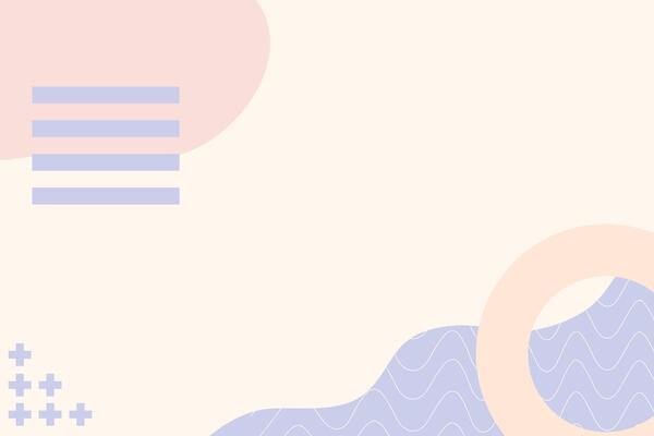 Flat Geometric Shape Minimal Cute Background