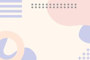 Flat Geometric Shape Minimal Cute Background vector