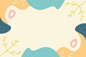 Abstract illustrative flat handraw element background template vector