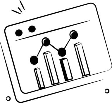 An icon of web analysis in trendy style isolated on white background vector