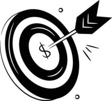 Grab this carefully crafted of business target in trendy style, financial focus icon design vector