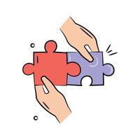 Take a look at creative icon of collaboration, teamwork, integration, coordination vector