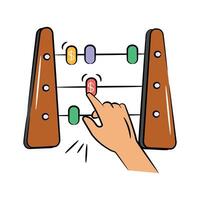 Take a look at amazing doodle icon of abacus in editable style, High resolution Vintage Abacus Image vector