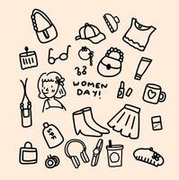 cute doodles design for templates. vector