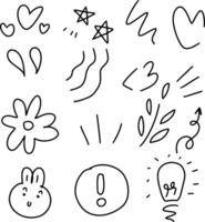 cute doodles design for templates. vector
