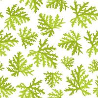 seamless pattern of green leaves. Image of summer botany. Tropical wallpaper pattern. vector