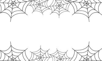Spider web halloween background design vector
