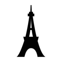 Eiffel Tower icon Simple Illustration on white vector