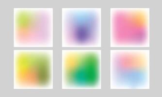 Brilliant color gradient mesh blurred background vector