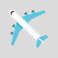 Airplane flying high icon isolated on gray background vector
