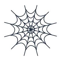Hand drawn cobweb on a white background vector