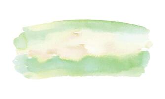 Abstract watercolor brush strokes isolated on white background vector