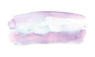 Abstract watercolor brush strokes isolated on white background vector