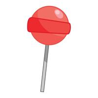 lollipop candy cartoon icon illustration isolated on white background vector