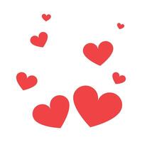 Doodle hand drawn heart drawings collection vector