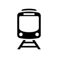 Train icon isolated on white background. vector