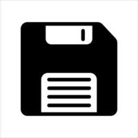 Floppy disk icon isolated on white background. vector