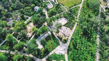 Mziuri park view with drone in Tbilisi, Georgia photo