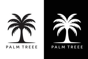 Palm tree summer logo template. illustration of palm tree, coconut tree, sunset, beach, summer, landscape. design is suitable for logos, websites, apps, elements, banners, pamphlets, etc vector