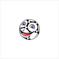a ball with a smiling emoticon vector