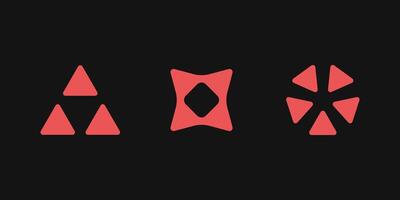 Y2K style triangle elements. vector