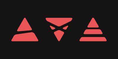Y2K style triangle elements. vector