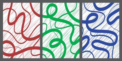 Set of stylish templates with organic abstract shapes and lines in nude colors. Pastel background in minimalist style. Contemporary art. vector