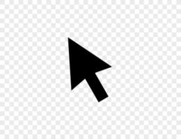 Pointer, cursor, arrow icon. illustration, flat design. vector