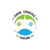 Game Console ,Game Controller Illustration symbol template. tihs logo ideal for gaming and entertainment industry vector