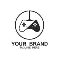 Game Console ,Game Controller Illustration symbol template. tihs logo ideal for gaming and entertainment industry vector