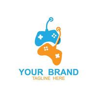 Game Console ,Game Controller Illustration symbol template. tihs logo ideal for gaming and entertainment industry vector