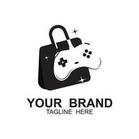 Game Console ,Game Controller Illustration symbol template. tihs logo ideal for gaming and entertainment industry vector