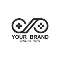 Game Console ,Game Controller Illustration symbol template. tihs logo ideal for gaming and entertainment industry vector