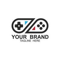 Game Console ,Game Controller Illustration symbol template. tihs logo ideal for gaming and entertainment industry vector
