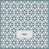 abstract pattern of geometric panels with dark green dominant color vector
