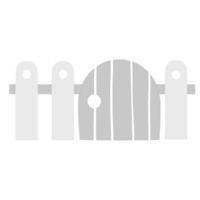 a wooden fence with a gate on it png