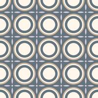 seamless geometric ornamental pattern - beige and gray design. Tile mosaic floor texture. Decorative tileable elegant background. Repeatable symmetric print vector