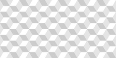 seamless geometric pattern. Modern cubes repeatable background. Decorative white and gray 3d tile texture vector