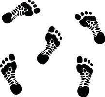 Flat Icon of Footprints for Apps and Websites vector