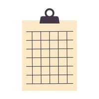 Memo notepad with pin. Cute lined notebook template for notes. vector