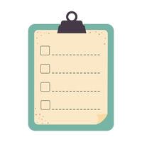 Memo notepad with pin. Cute lined notebook template for notes with curled corner. vector
