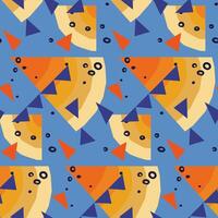 Abstract seamless pattern with radiant shapes vector