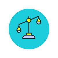 illustration of a weighing scale icon vector