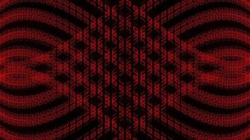 Red Neon Movement on Endless Shape Background VJ Loop in 4K video