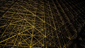 Circle Movement on Gold Blurred Grate Background VJ Loop in 4K video