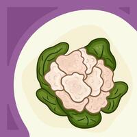 Cauliflower square templates for social media posts. Design for kale day, healthy food health day. Green, purple Liquid stains with transparency. Post design template for harvest, vegetables. vector